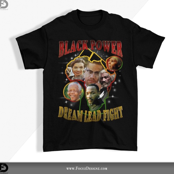 Other - "Black Power" "Dream , Lead , Fight" T-shirt "Black"